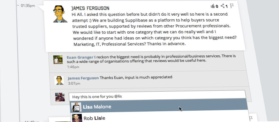 Tag other Procurious members